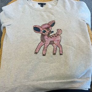 American Eagle Outfitters Women's Beige Crew Neck Sweater